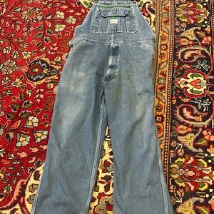 Men's Liberty Vintage Blue Denim Overalls size 40x30
